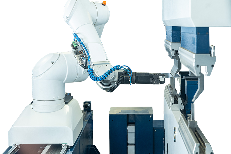 Blechbiegen mit einer Roboterzelle